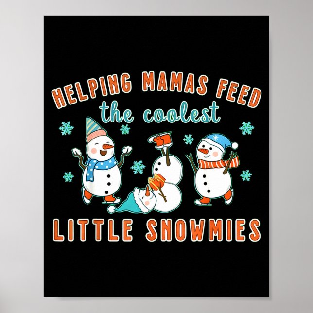 Christmas Lactation Consultant Lactation Nurse Lac Poster (Front)