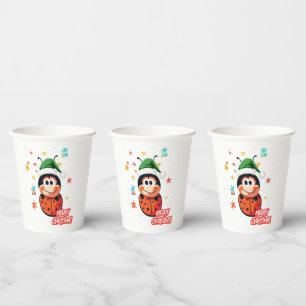 Christmas Ladybug Cheer Paper Cups