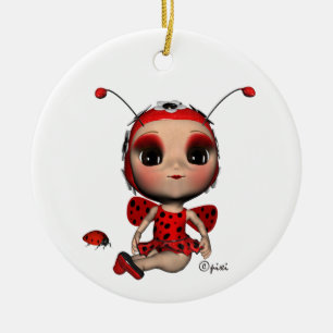 Christmas Ladybug Ornament