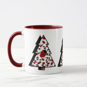 Christmas Ladybug Tree Mug