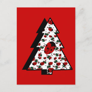 CHRISTMAS LADYBUGS HOLIDAY POSTCARD