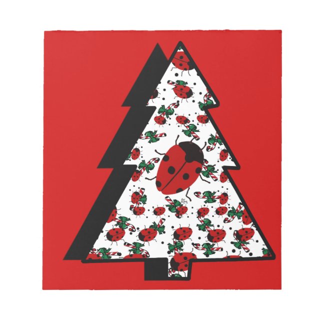 CHRISTMAS LADYBUGS NOTEPAD (Front)