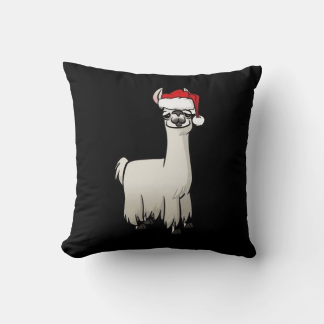 Christmas Lama T-Shirt  Cushion (Front)