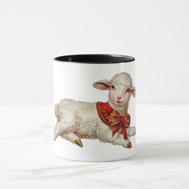 Christmas lamb  mug (Center)