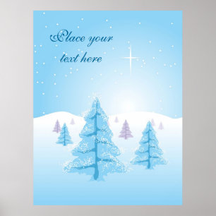 Christmas Landscape Poster