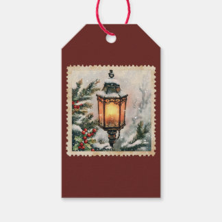 Christmas lantern gift tags