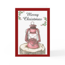 Christmas Lantern Greeting Card