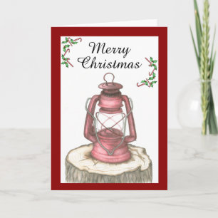 Christmas Lantern Greeting Card
