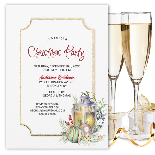 Christmas Lantern Party  Invitation (Creator Uploaded)
