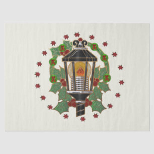 Christmas Lantern Stain Glass Art Deco Tissue Paper