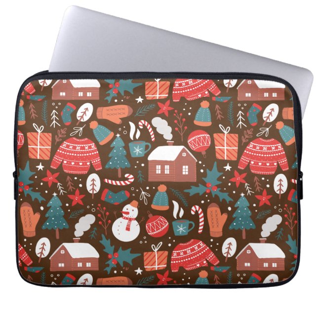 Christmas  laptop sleeve (Front)