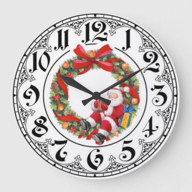 Christmas Large Clock (Front)