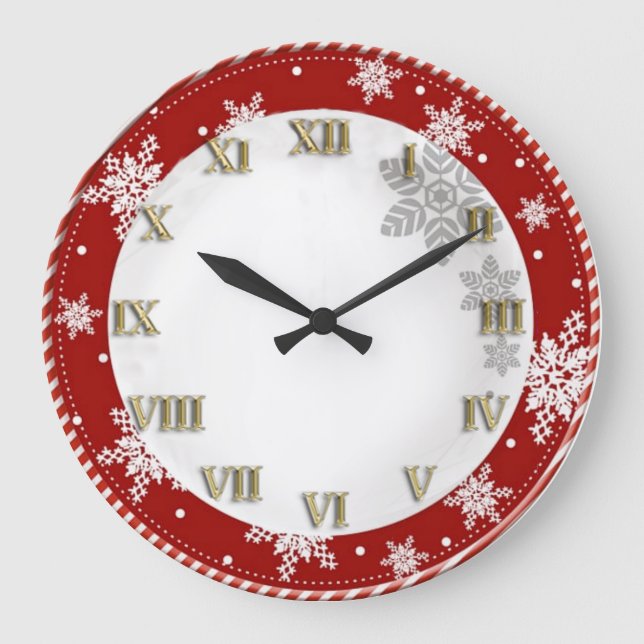 Christmas Large Clock (Front)
