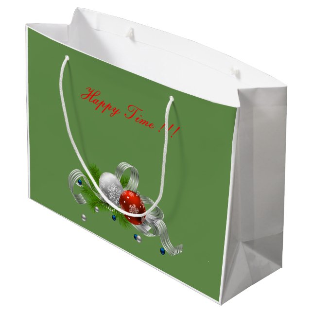Christmas Large Gift Bag (Back Angled)