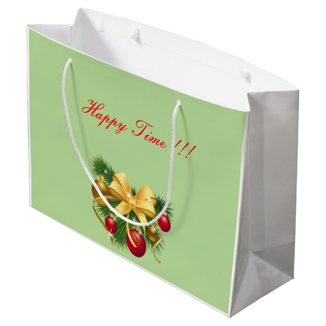 Christmas Large Gift Bag (Back Angled)