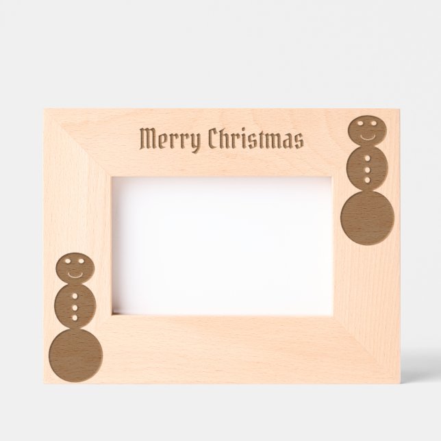 Christmas Laser Etched Picture Frame (Front)