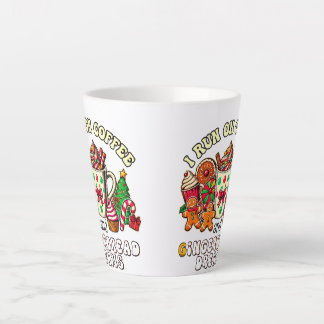Christmas Latte mug run on coffee and ginger bread