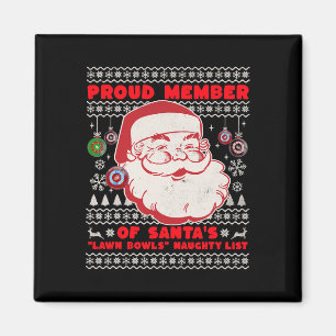 Christmas Lawn Bowls Idea For Men And Santas Xmas Magnet