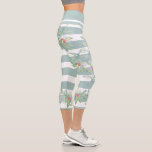 Christmas Leggings Green Holly<br><div class="desc">Exercise in style with these pretty Christmas capri leggings features a replica of my original hand painted watercolor green holly and red berries. A perfect gift for wife, girlfriend or daughter... or festive holiday fitness or yoga pants. To see more Florida Christmas inspiration by Victoria Grigaliunas visit www.zazzle.com/dotellabelle Cute legging...</div>