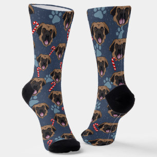 Christmas Leonberger  Socks