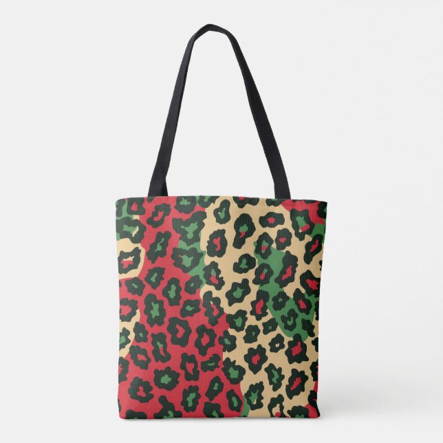Christmas Leopard Tote Bag (Back)