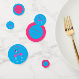 Christmas Lesbian Flamingos Flamingo Belles Custom Confetti