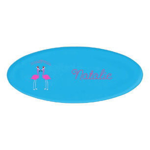 Christmas Lesbian Flamingos Flamingo Belles Custom Name Tag