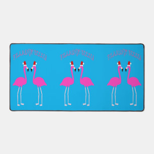 Christmas Lesbian Flamingos Flamingo Belles Desk Mat