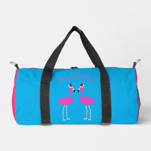 Christmas Lesbian Flamingos Flamingo Belles Duffle Bag