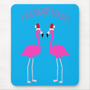 Christmas Lesbian Flamingos Flamingo Belles Mouse Pad