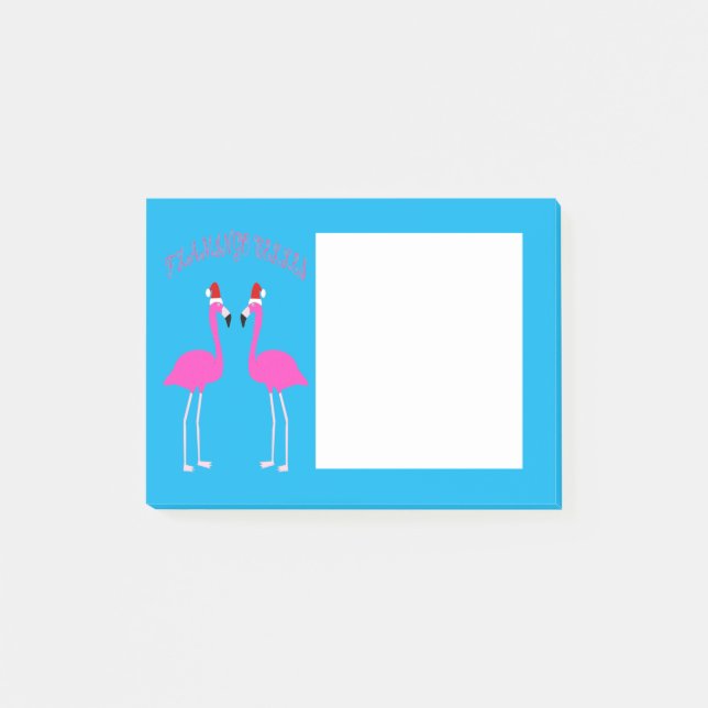 Christmas Lesbian Flamingos Flamingo Belles Post-it Notes (Front)