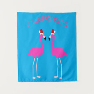 Christmas Lesbian Flamingos Flamingo Belles Tapestry