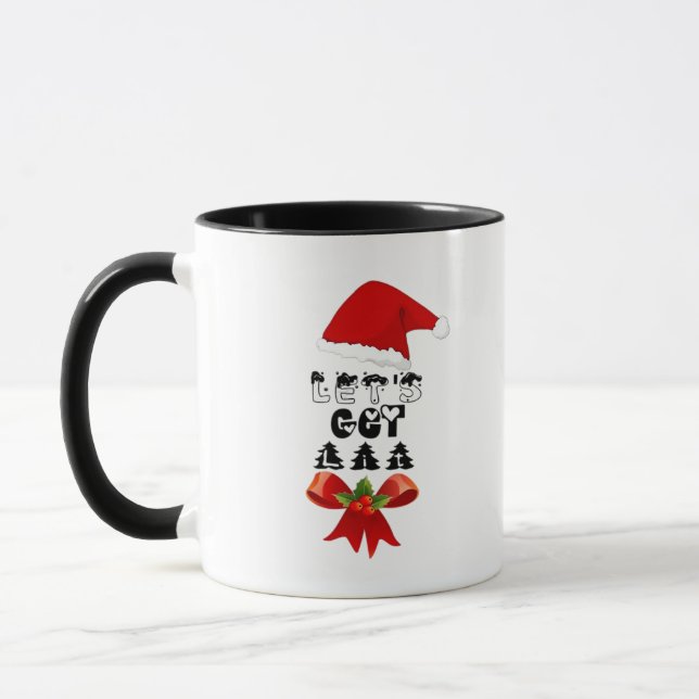 Christmas Let's Get Lit Classic Mug (Left)
