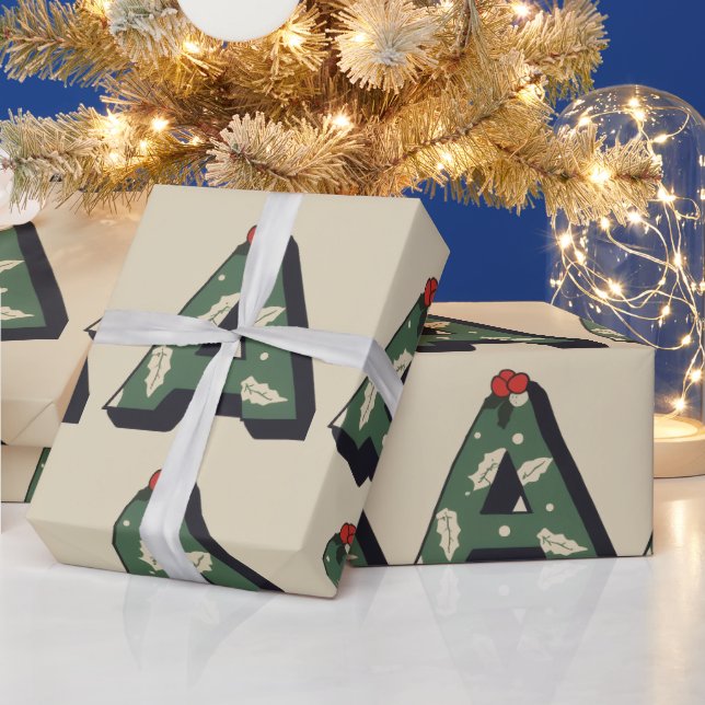 Christmas letter A Christmas Wrapping Paper (Holidays)
