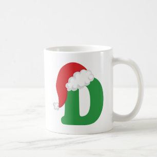 Christmas Letter D Alphabet Shirt Coffee Mug