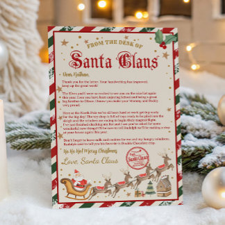 Christmas Letter from Santa Claus Invitation