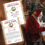 Christmas Letter from Santa Nice List Certificate<br><div class="desc">Create an authentic personalised Letter from Santa Claus (front) and a Nice List Certificate (back) signed, sealed, and delivered from the North Pole. Enjoy this unique experience with your kids and you'll have a wonderful keepsake for years to come. Add your details, and order your Letters from Santa and Nice...</div>