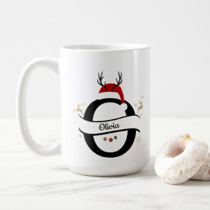 Christmas Letter O Alphabet Coffee Mug