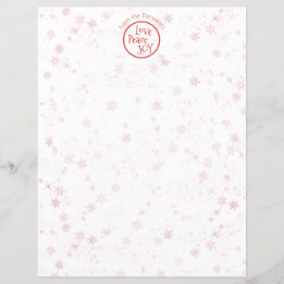 Christmas Letter Personal Holiday Love Peace Joy