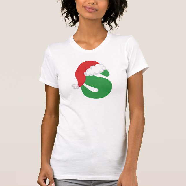 Christmas Letter S Alphabet Shirt (Front)