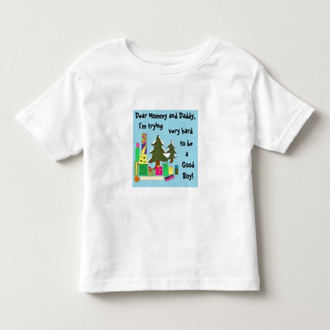 Christmas Letter Toddler T-Shirt (Front)