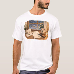 Christmas Letter Writing Desk for Cosy Stationery  T-Shirt