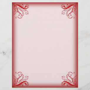 Christmas Letterhead Red