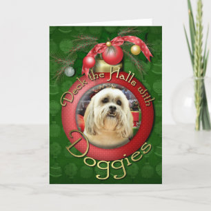 Christmas - Lhasa Apso - Solo Holiday Card