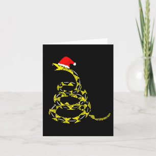 Christmas Libertarian Gadsden Don't Tread Snake Card