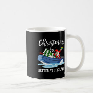 Christmas Life Is Better At The Lake Boat Lover Bo Coffee Mug