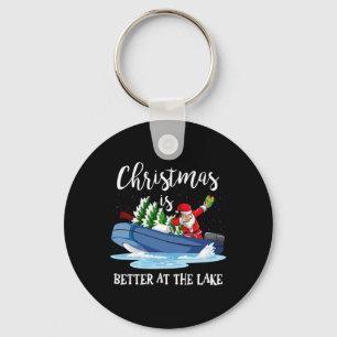 Christmas Life Is Better At The Lake Boat Lover Bo Key Ring