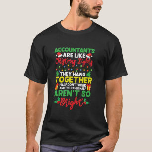 Christmas Light Accountant Xmas Holiday Long Sleev T-Shirt