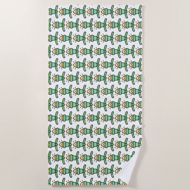christmas light beach towel (Front)