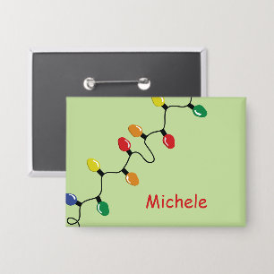 Christmas Light Bulb String with Name Personalised